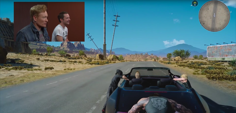 Illustration for article titled Conan o'Brien destroza Final Fantasy XV sacando a relucir sus momentos más ridículos